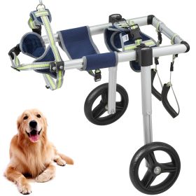 VEVOR 2 Wheels Dog Wheelchair for Back Legs, Pet Wheelchair Lightweight & Adjustable Assisting in Healing, Dog Cart/Wheelchair for Injured, Disab