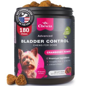 Dog UTI Treatment Dog Cranberry Supplement for Urinary Tract Bladder Kidney Health Incontinence Support Bladder Control Cranberry Chews Cranberry