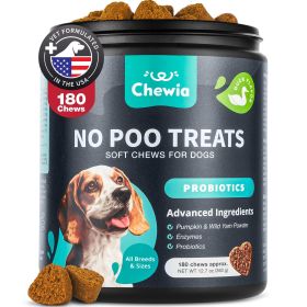 No Poo Probiotics for Dogs Dog Chewable Supplement Pet Supplies for All Dog Breeds Digestion