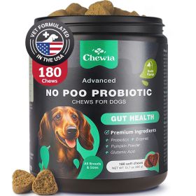 Coprophagia Deterrent No Poo Chews for Dogs Dog Probiotics for Digestive Health with Enzymes Canine Stool Eating Deterrent Digestive Dental Gut I