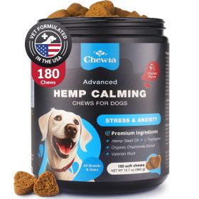 Chewables for Dogs Hemp Calming and Chamomile Extract Chicken Flavored Various Dog Life Situations All Breeds Calming Chews for Dogs