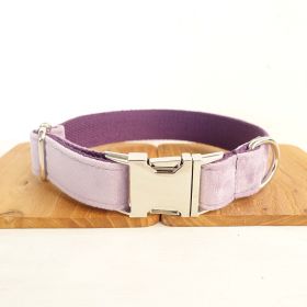 MUTTCO drawstring traction belt set (Option: Light purple Collar-XS)