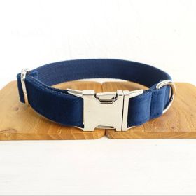 Bow pet collar large and small pet traction collar dog chain (Option: Collar-S)