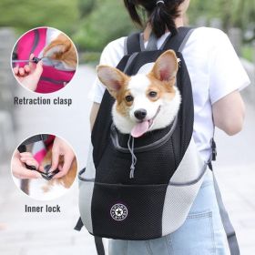 Pet Dog Carrier Bag Carrier For Dogs Backpack Out Double Shoulder Portable Travel Backpack Outdoor Dog Carrier Bag Travel Set (Color: Green, size: S for 0-5kg)