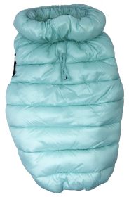 Pet Life 'Pursuit' Quilted Ultra-Plush Thermal Dog Jacket (Color: Aqua, size: medium)