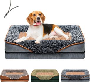 Removable And Washable Pet Dog Sofa And Dog Bed, Dog Nest,  Pet Bed Sofa, Comfortable And Soft, Cat Sofa Bed With Raised Edges To Protect The Nec (Color: Gray, size: M ( 29.53 *19.69*4.72 in))